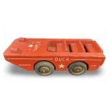 Vintage Duck  Amphibious Boat, Car Wooden Toy