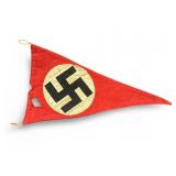 Original Third Reich NSDAP 10"  Pennant Flag