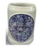 Gerz Embossed Coat of Arms Stoneware Stein