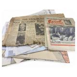 Antique Assorted Newspaper