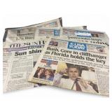Assorted Newspapers President Obama & Bush