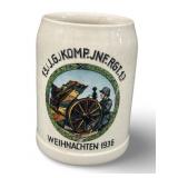Vintage German Christmas 1935 Beer Stein