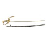 WWII Officers Sword Christmas 1941 Engraved