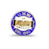 1898 Sterling U.M.W. Label Pin