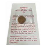 1862 Restrike of the Confederate Cent