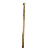 Nazi Hand Carved Wooden Cane 37 in