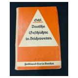 1939 German History Book by Gehl