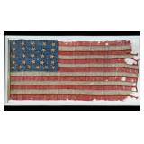 Antique 26 Star American U.S. Flag Circa 1837