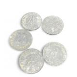 (5) 1941,1942 & 1949 WWII (1) German Coins