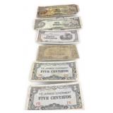 Vintage WWII The Japanese Government Bills