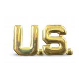 WWII US Army Officer Collar Insignia Lapel Pin