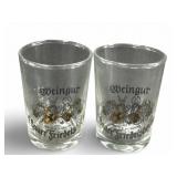 (2) Weingut Shot Glasses