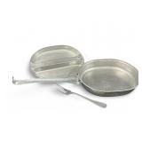 1943 US Military Kit Fry Pan & Divided Tray W/Fork