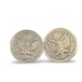 (2) US MILTARY BUTTONS- EAGLE - HORSTMANN