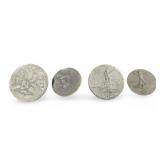 (4) Assorted German 3rd Reich Tinnies