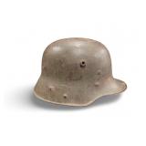 WWII Possibly German Helmet with Hole