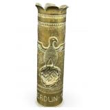 1940 Verdlin Trench Art Brass Artillery Shell