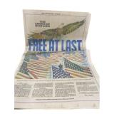 1981 The Milwaukee Journal Free At Last Newspaper