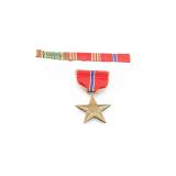 U.S. WWII Bronze Star, Ribbon and Lapel Pin