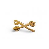 Military Cavalry Crossed Sabers Pin