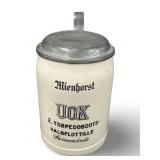 VGT Emil Sahm Grenzhausen Military Service Stein