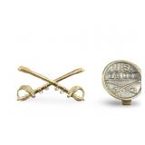 U.S. Army Cavalry Crossed Sabers Hat Lapel Pin,