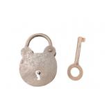 Antique Padlock with Key, WORKS!