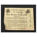 WWII American Ration Book with Stamps