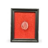 Vintage Hilter Glass Pendant Framed