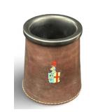 VGT English Leather Mug With Heraldic Crest