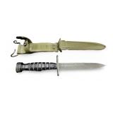 WWII U. S M3 Camillus Trench Knife w/ Scabbard