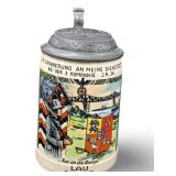 VGT German To My Memory Of Service Stoneware Stein