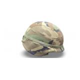 US Army Helmet w/ Woodland Camo Cover