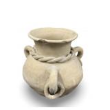 VGT Handmade Pottery Vase Pot W/ Decor Handles