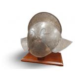 German Morion Helmet with Fleur De Lis