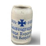 VGT WWI Imperial German Stoneware Beer Stein