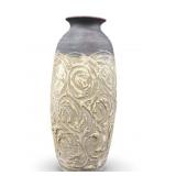 Vintage Two-Toned Tall Hand Carved Vase