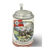 VGT German WWIl Military Commemorative Stein W/Lid