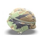 US Army Combat Helmet w/Camo Cover