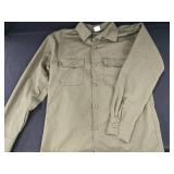 Vintage Military Long Sleeve Button Up Shirt