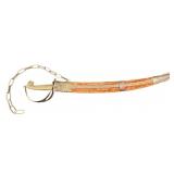 Possible Indian/Persian Short Sword Velvet Lined