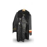 WWII German Leather Coat w/Medals