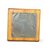 VGT Copper Embossed Dog Artwork On Wood Frame