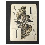 Antique Roodles Game Playing Card Turkey
