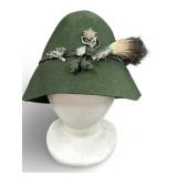 Vintage Tyrolean Hat with Brush and Pins