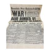 1941 WAR Oahu Bombed By Japanese Planes