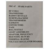 Box of PRC-47 Military Radio Parts