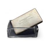 Vintage German Glass Storage with Metal Lid