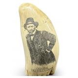 1862 Grant Ulysses S Grant Scrimshawed WhalesTooth