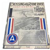 1945 Confidential Crossing of the Rhine River Book